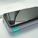Just sidle your smartphone up to the WiBa battery, and it will start charging. Easy-peasy.